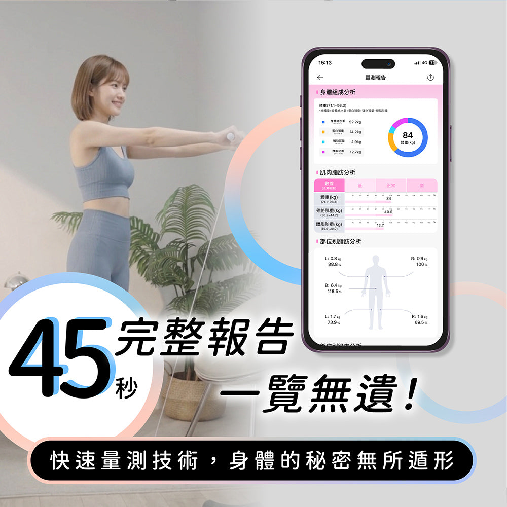 Wi-Fi 藍牙大螢幕八點傳感體脂計(BPH-ME02W)