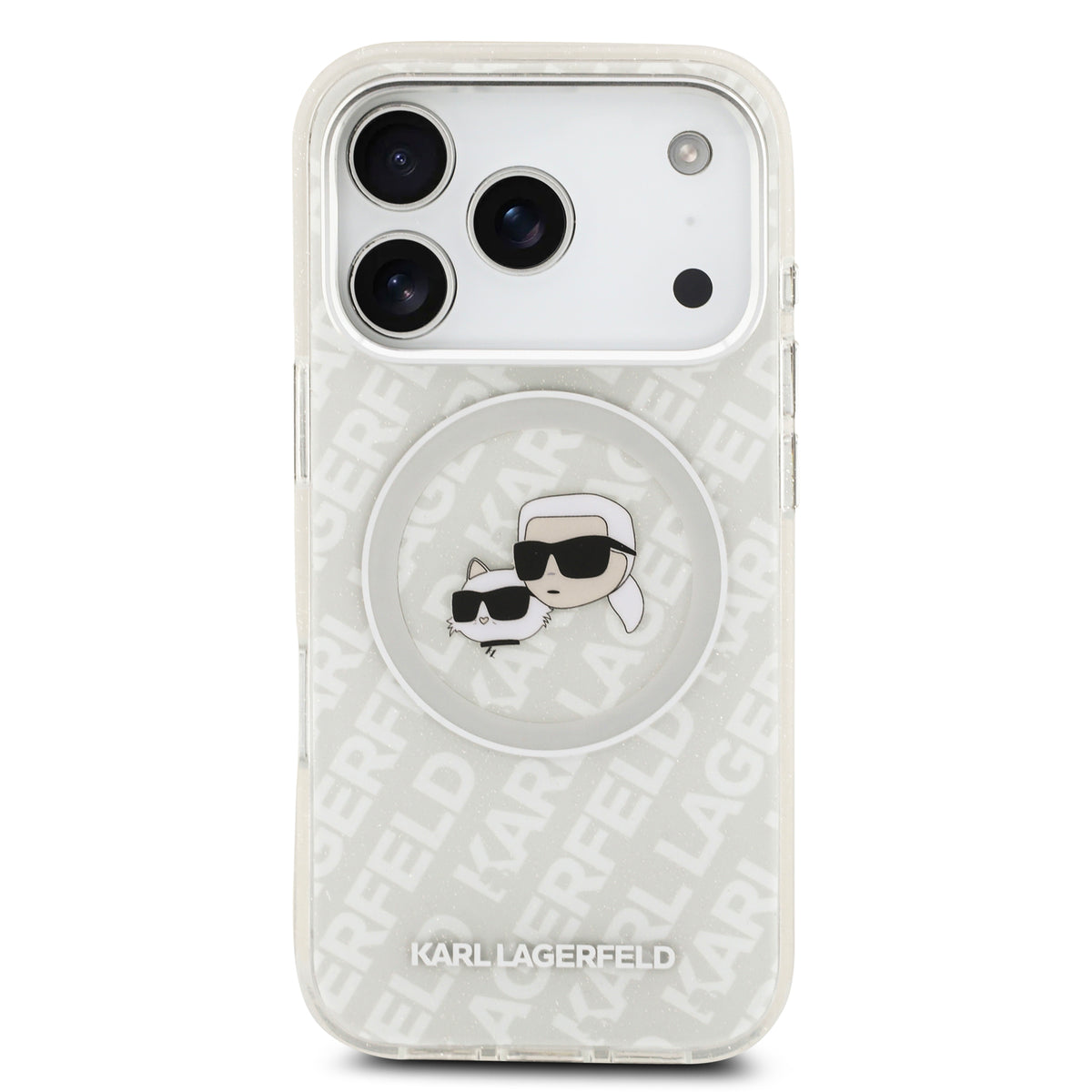 卡爾貓咪IML滿版LOGO MAGSAFE手機殼 IP17 Pro(KLHMP17LHMKBKCHOG)