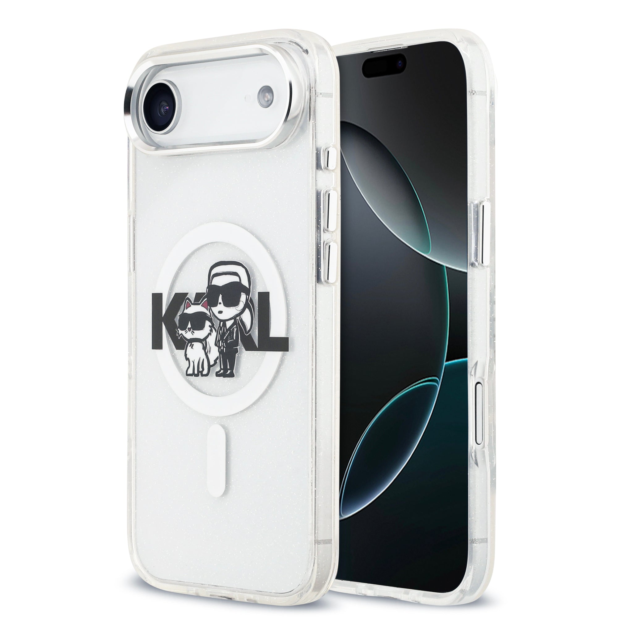 KARL LAGERFELD 卡爾貓咪IML工藝透明MAGSAFE手機殼 IP Air