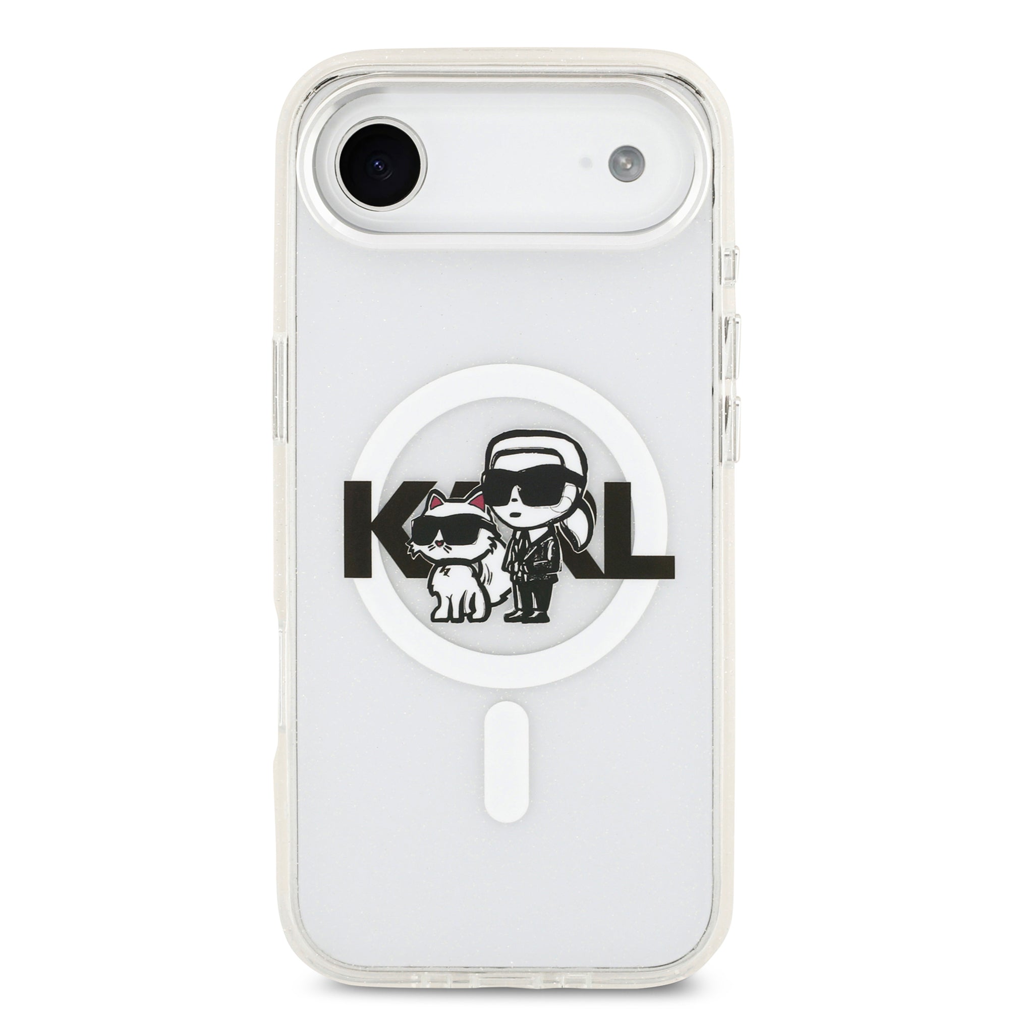 KARL LAGERFELD 卡爾貓咪IML工藝透明MAGSAFE手機殼 IP Air