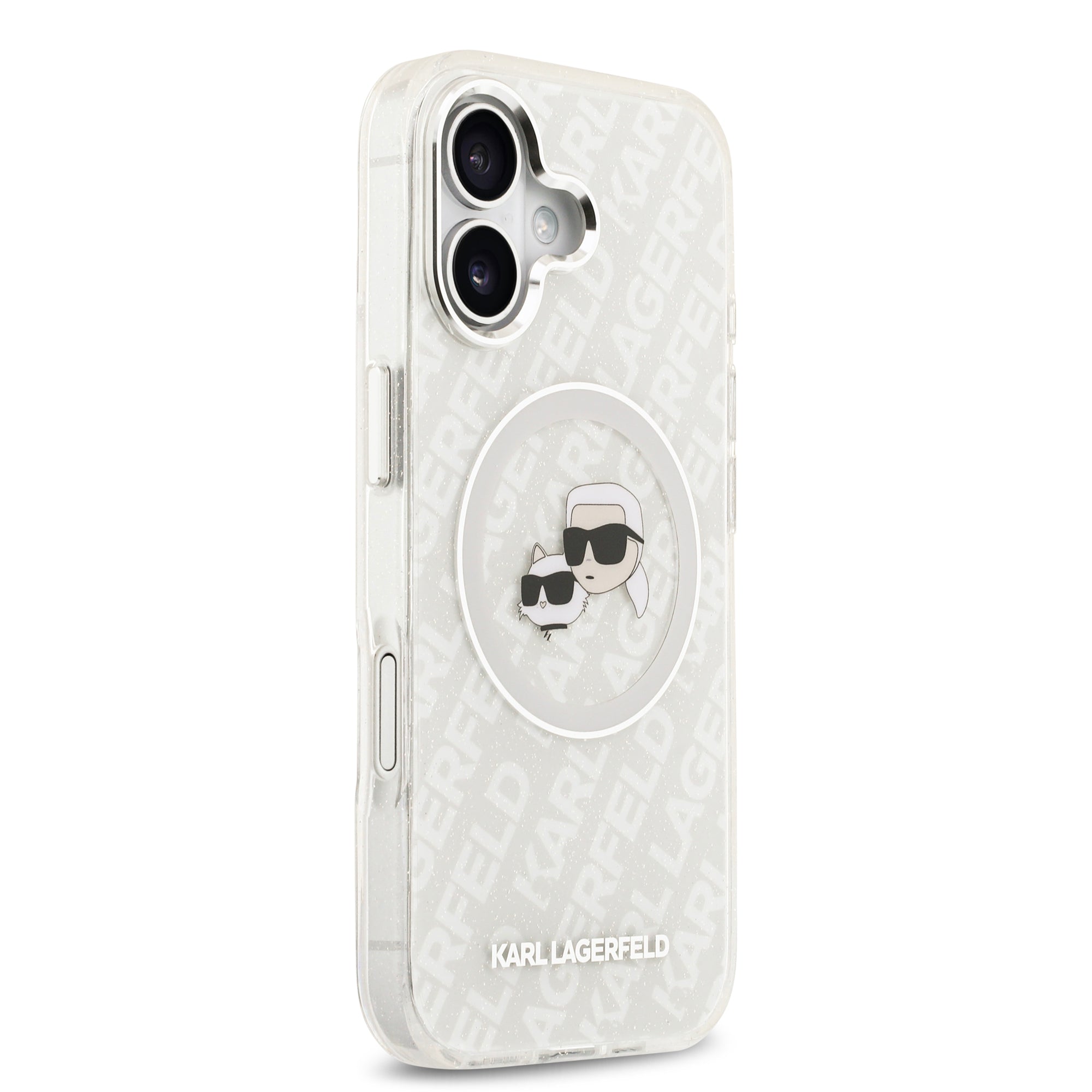 KARL LAGERFELD 卡爾貓咪 IML滿版LOGO MAGSAFE手機殼 IP17