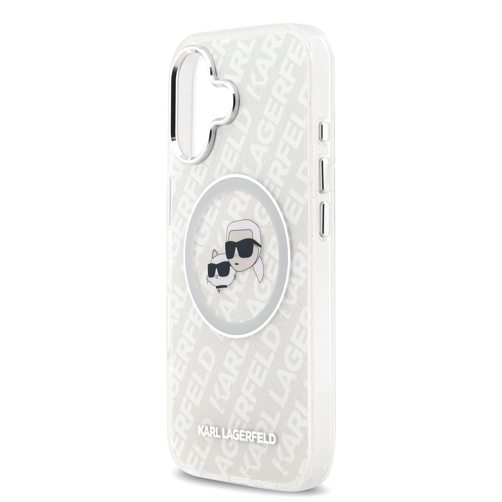 KARL LAGERFELD 卡爾貓咪 IML滿版LOGO MAGSAFE手機殼 IP17