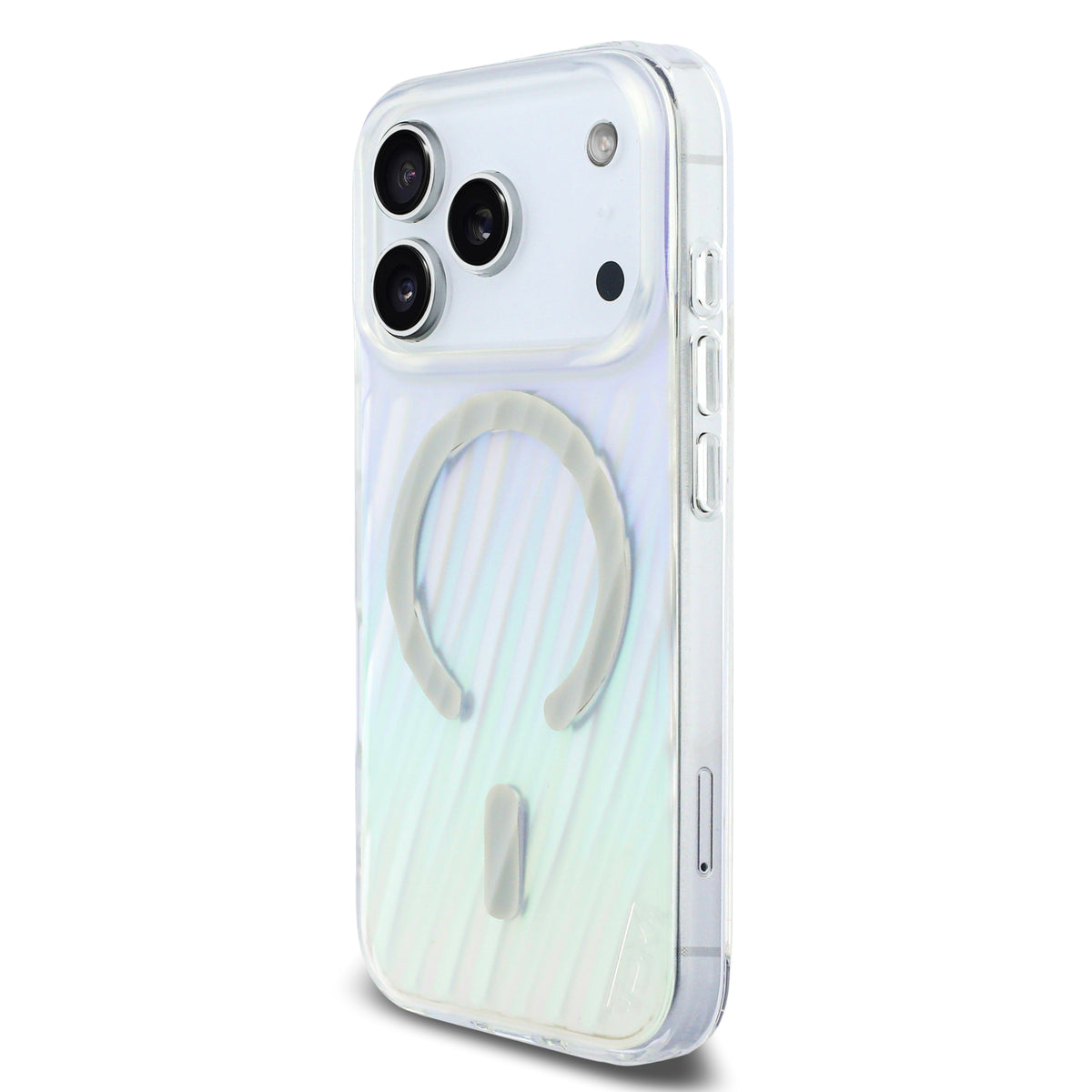 透明煥彩斜紋MAGSAFE手機殼 IP17 Pro(TUHMP17LHM3D19TI)