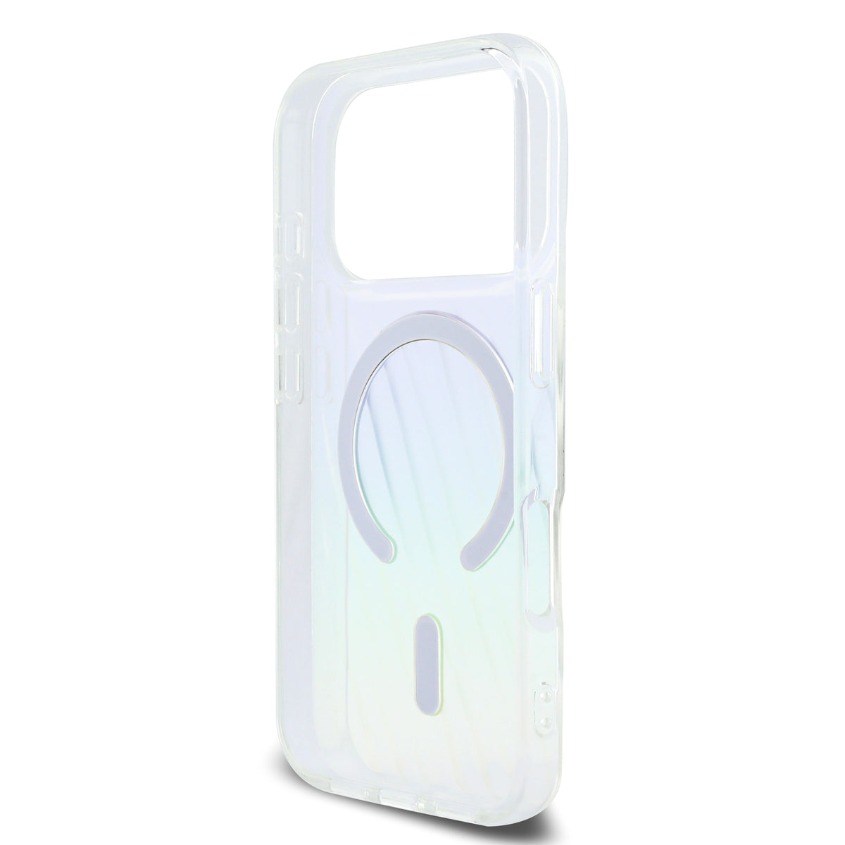 透明煥彩斜紋MAGSAFE手機殼 IP17 Pro(TUHMP17LHM3D19TI)