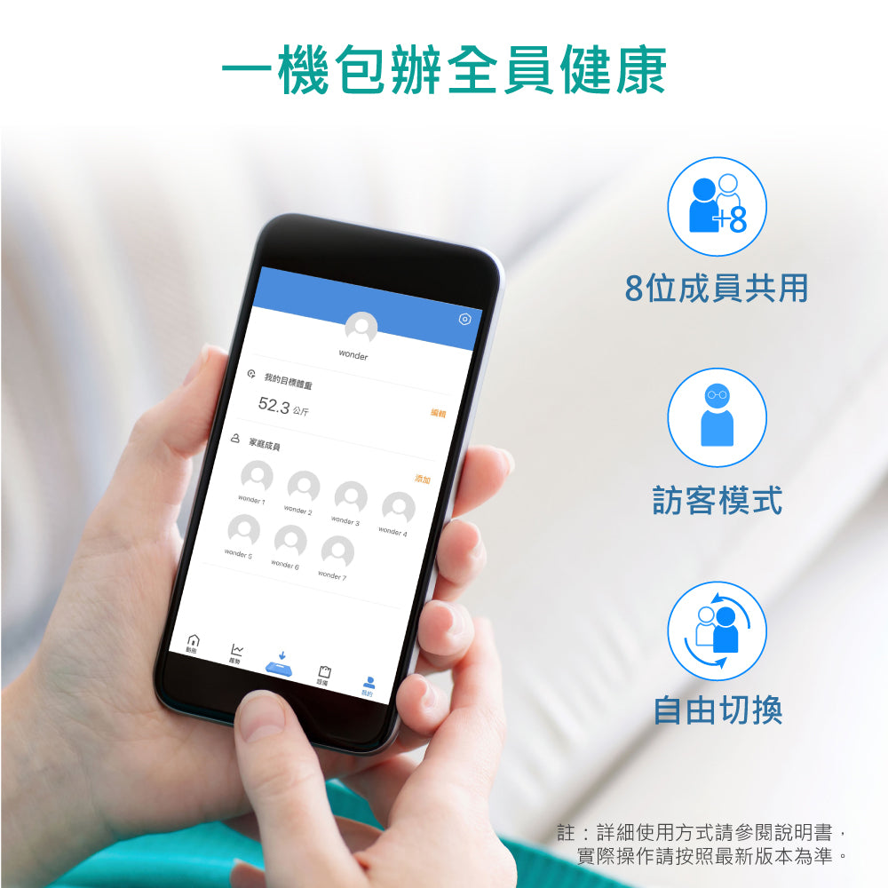 智能管家藍牙體重計(WH-SC02W)