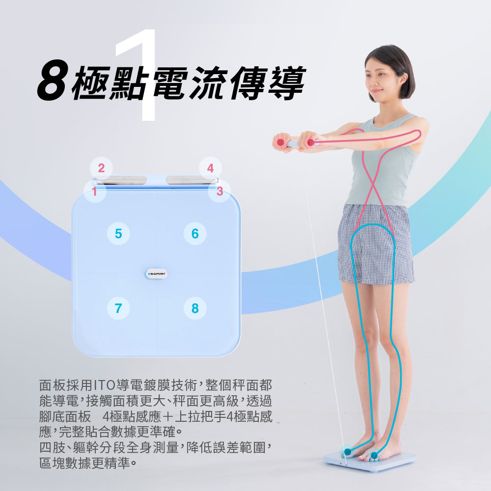 wifi 藍牙ITO 八點傳感體脂計(BPH-ME01W)