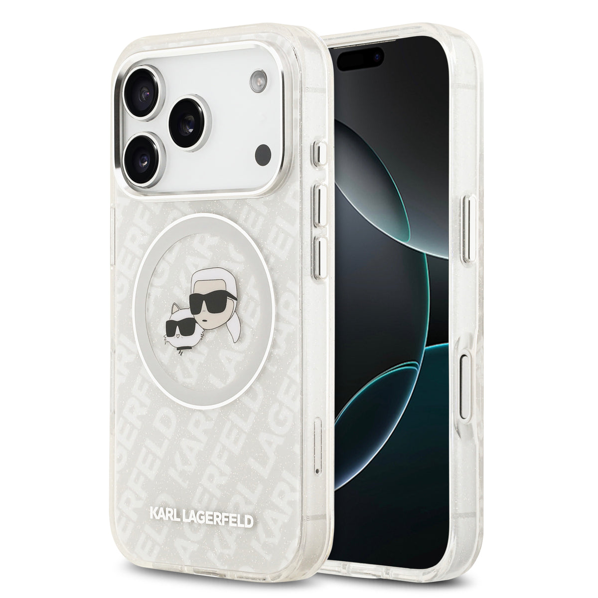 卡爾貓咪IML滿版LOGO MAGSAFE手機殼 IP17 Pro(KLHMP17LHMKBKCHOG)