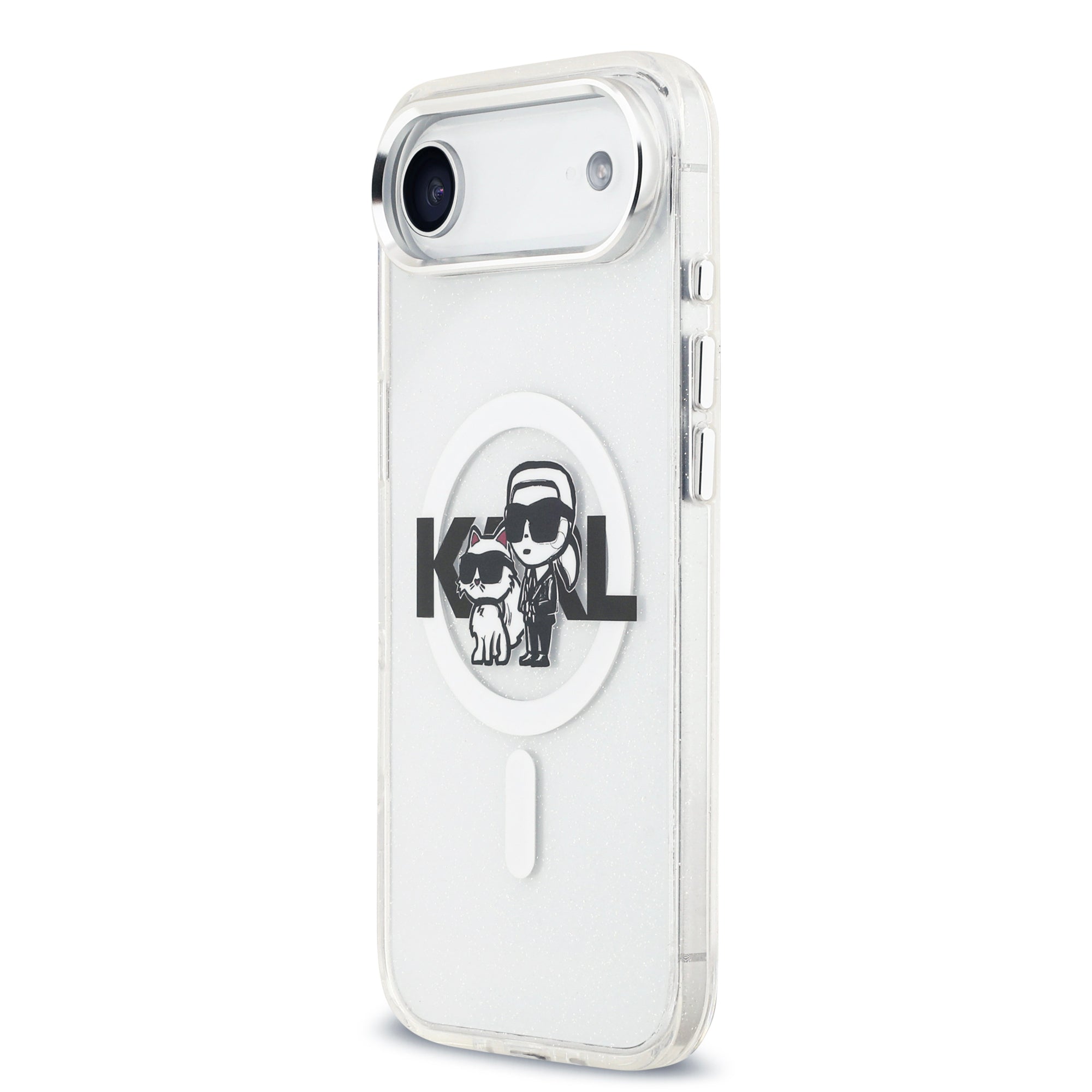 KARL LAGERFELD 卡爾貓咪IML工藝透明MAGSAFE手機殼 IP Air