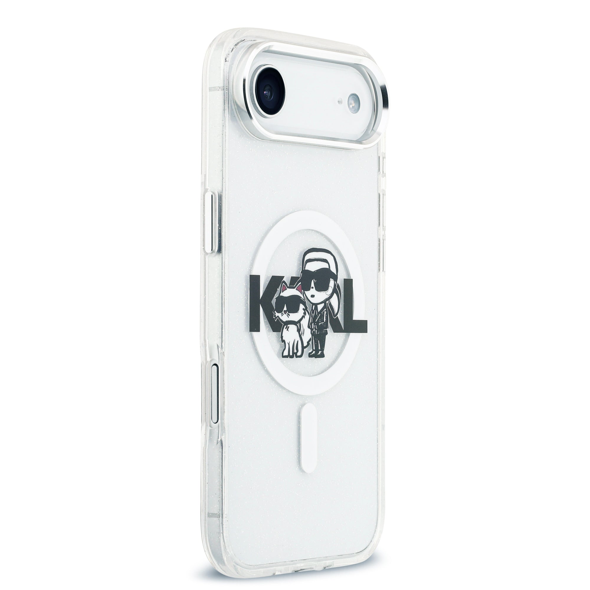 KARL LAGERFELD 卡爾貓咪IML工藝透明MAGSAFE手機殼 IP Air