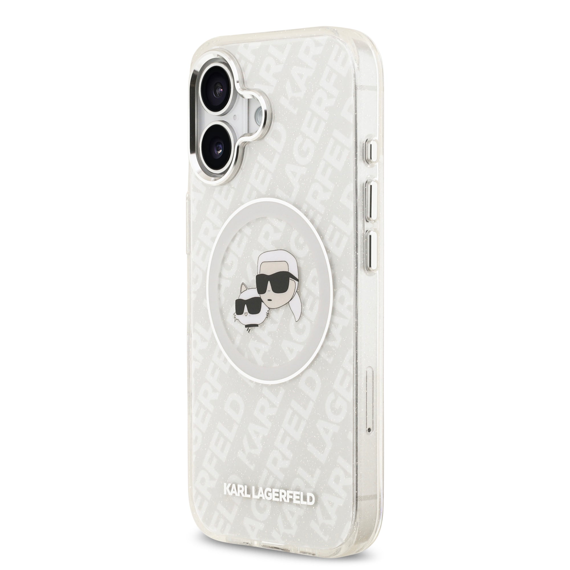 KARL LAGERFELD 卡爾貓咪 IML滿版LOGO MAGSAFE手機殼 IP17