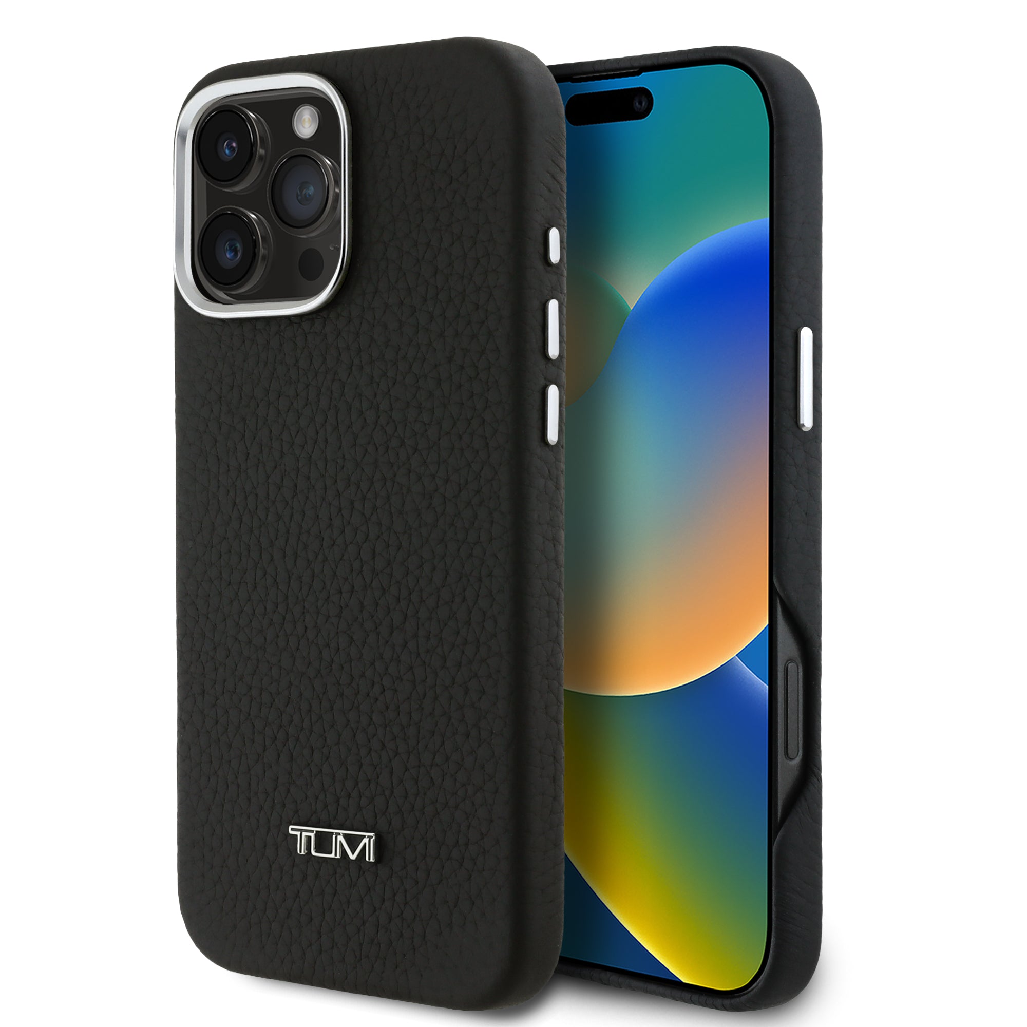 TUMI 紋理真皮MAGSAFE手機殼 IP16 Pro Max