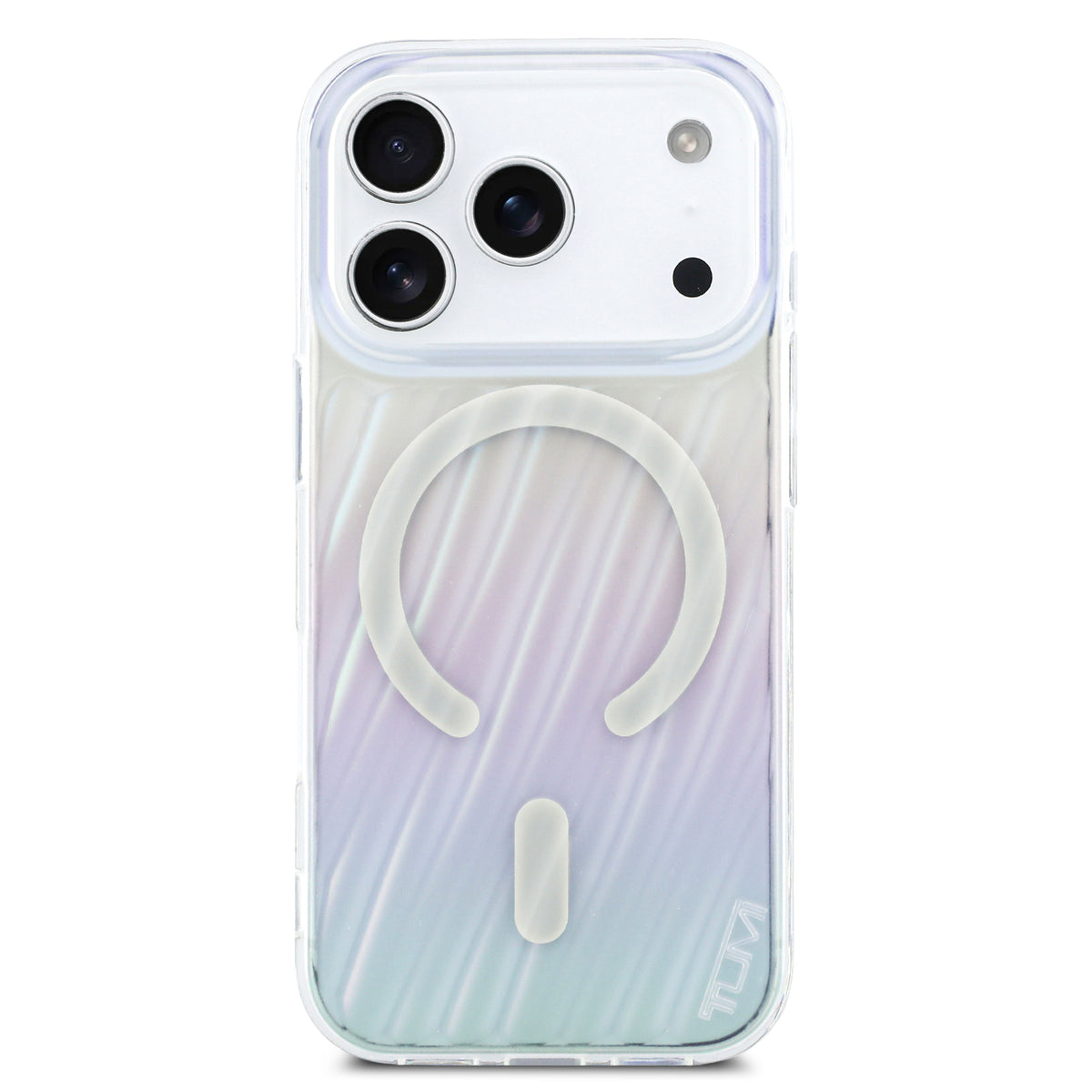 透明煥彩斜紋MAGSAFE手機殼 IP17 Pro(TUHMP17LHM3D19TI)