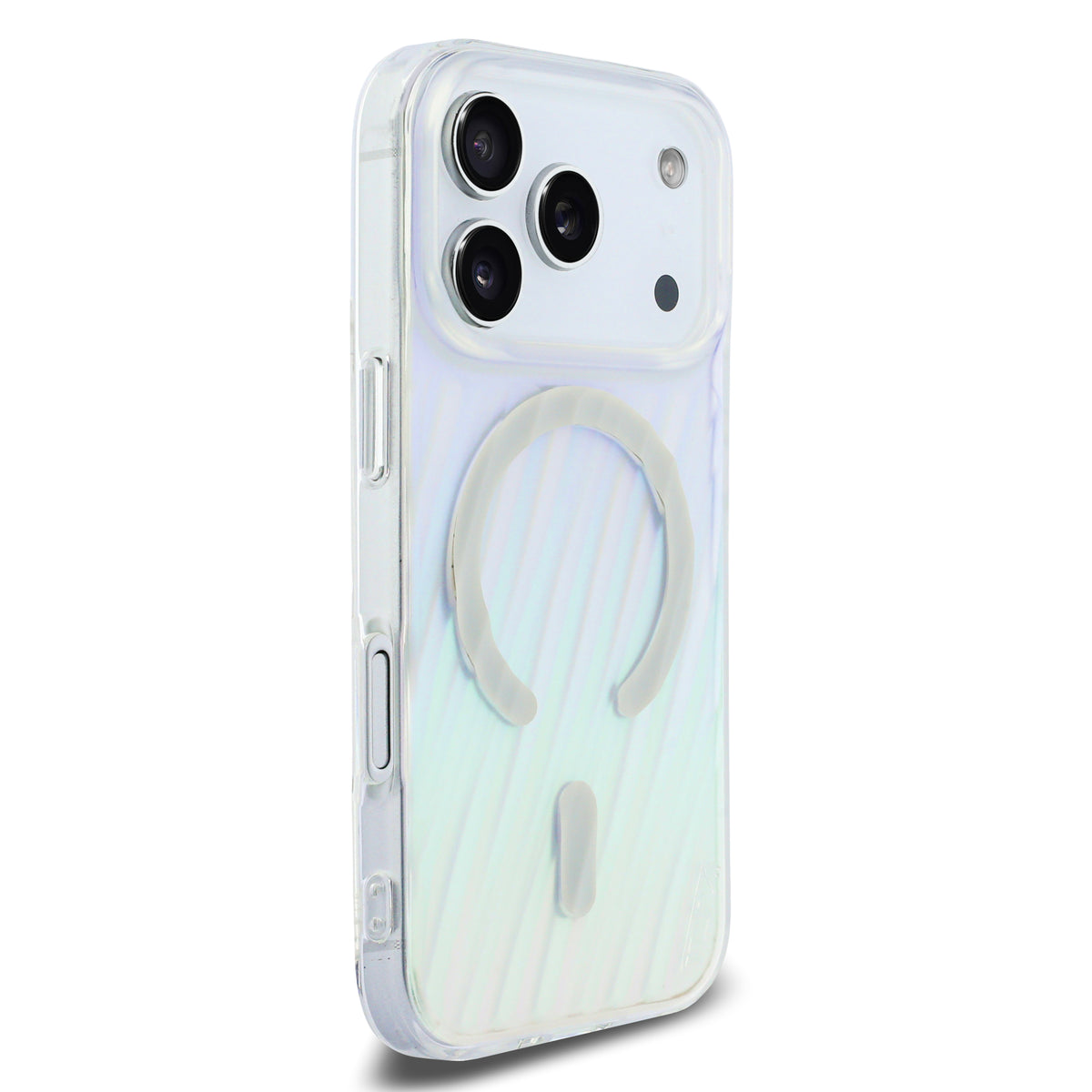 透明煥彩斜紋MAGSAFE手機殼 IP17 Pro(TUHMP17LHM3D19TI)