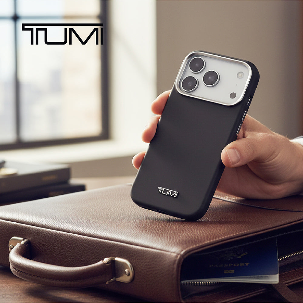 TUMI 光面真皮MAGSAFE手機殼 iPhone 17 Pro Max